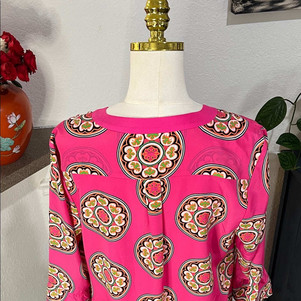 Crown & Ivy Pink Patterned Dress - Picture 10 of 12